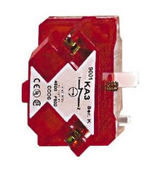 Square D - NC, Multiple Amp Levels, Electrical Switch Contact Block - 125 VAC and 240 VAC, Screw Terminal, 30mm Hole, For Use with 9001K/SK - Exact Tooling