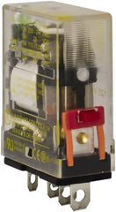 Square D - 1 hp at 240 Volt & 1/2 hp at 120 Volt, Electromechanical Plug-in General Purpose Relay - 12 Amp at 240 VAC, SPDT, 120 VAC at 50/60 Hz - Exact Tooling