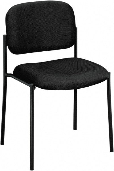 Basyx - Black Fabric Guest Stacker Chair - 21" Wide x 32" High - Exact Tooling