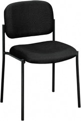 Basyx - Black Fabric Guest Stacker Chair - 21" Wide x 32" High - Exact Tooling