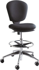 Safco - 23 to 33" High Extended Height Chair - 26" Wide x 26" Deep, 100% Acrylic Seat, Black - Exact Tooling