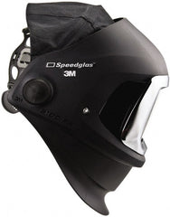 3M - 4-1/4" Window Width x 2-3/4" Window Height, 5, 8 to 13 Shade Auto-Darkening Lens, Front Lift Welding Helmet - Black/Gray PPA Clear/Green Lens - Exact Tooling