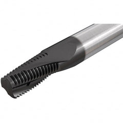 Iscar - RC1/4-19 BSPT, 0.3937" Cutting Diam, 4 Flute, Solid Carbide Helical Flute Thread Mill - Internal/External Thread, 16.7mm LOC, 73mm OAL, 10mm Shank Diam - Exact Tooling