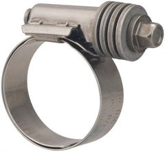 Value Collection - 13/16 to 1-1/2" Hose, 9/16" Wide x 0.6" Thick, Constant Torque Clamp - 13/16 to 1-1/2" Diam, Grade 301 & 410 Stainless Steel Screw - Exact Tooling