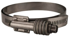 Value Collection - 3-3/4 to 4-5/8" Hose, 5/8" Wide x 0.7" Thick, Constant Torque Clamp - 3-3/4 to 4-5/8" Diam, Grade 301 & 410 Stainless Steel Screw - Exact Tooling