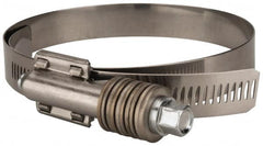 Value Collection - 3-3/4 to 4-5/8" Hose, 5/8" Wide x 0.7" Thick, Constant Torque Clamp - 3-3/4 to 4-5/8" Diam, Grade 304 Stainless Steel/Carbon Steel Screw - Exact Tooling