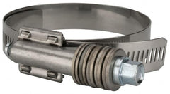 Value Collection - 2-3/4 to 3-5/8" Hose, 5/8" Wide x 0.7" Thick, Constant Torque Clamp - 2-3/4 to 3-5/8" Diam, Grade 304 Stainless Steel/Carbon Steel Screw - Exact Tooling