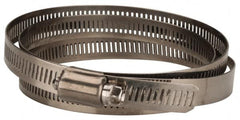 Value Collection - SAE Size 248, 2 to 16" Diam, Stainless Steel Worm Drive Clamp - 1/2" Wide, Material Grade 201 - Exact Tooling