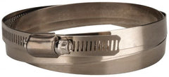 Value Collection - SAE Size 270, 15-3/8 to 17-3/8" Diam, Stainless Steel Worm Drive Clamp - 1/2" Wide, Material Grade 201 - Exact Tooling