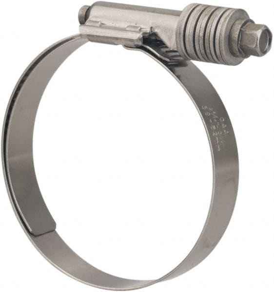Value Collection - 2-1/4 to 3-1/8" Hose, 5/8" Wide x 0.7" Thick, Constant Torque Clamp - 2-1/4 to 3-1/8" Diam, Grade 301 & 410 Stainless Steel Screw - Exact Tooling