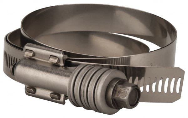 Value Collection - 5-3/4 to 6-5/8" Hose, 5/8" Wide x 0.7" Thick, Constant Torque Clamp - 5-3/4 to 6-5/8" Diam, Grade 301 & 410 Stainless Steel Screw - Exact Tooling