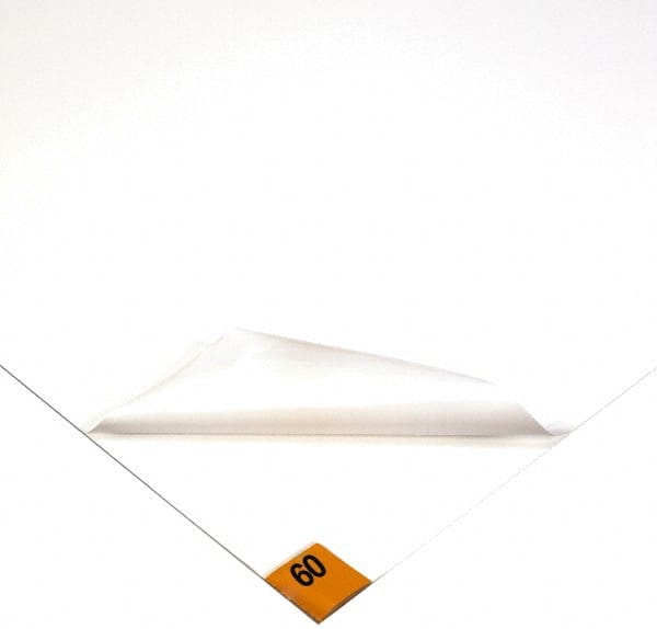 Wearwell - 1-1/2' Long x 4' Wide x 1/8" Thick, Smooth Pattern Clean Room Matting - Tacky Sheets, White, 60 Layers per Mat - Exact Tooling