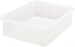 Quantum Storage - Clear Polypropylene Dividable Container - Stacking, 22-1/2" Long x 17-1/2" Wide x 6" High - Exact Tooling