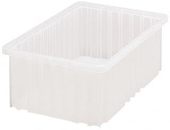 Quantum Storage - Clear Polypropylene Dividable Container - Stacking, 16-1/2" Long x 10.9" Wide x 6" High - Exact Tooling
