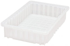 Quantum Storage - Clear Polypropylene Dividable Container - Stacking, 16-1/2" Long x 10.9" Wide x 3-1/2" High - Exact Tooling