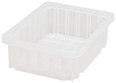 Quantum Storage - Clear Polypropylene Dividable Container - Stacking, 10.9" Long x 8.3" Wide x 3-1/2" High - Exact Tooling