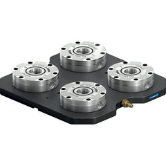 Schunk - NSL Manual CNC Quick Change Clamping Module - 4 Module Center, Top Mount, 7,500 kN Retention Force, 6 bar (87 Lb/Sq In) Unlocking Pressure, 0.005mm Repeatability - Exact Tooling