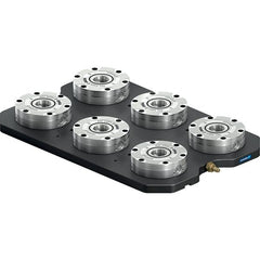 Schunk - NSL Manual CNC Quick Change Clamping Module - 6 Module Center, Top Mount, 7,500 kN Retention Force, 6 bar (87 Lb/Sq In) Unlocking Pressure, 0.005mm Repeatability - Exact Tooling