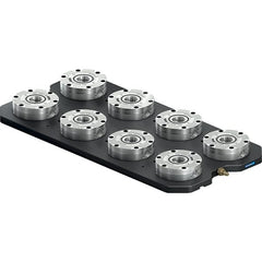 Schunk - NSL Manual CNC Quick Change Clamping Module - 8 Module Center, Top Mount, 7,500 kN Retention Force, 6 bar (87 Lb/Sq In) Unlocking Pressure, 0.005mm Repeatability - Exact Tooling