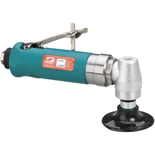 Dynabrade - 3" Max Disc, 18,000 RPM, Pneumatic Handheld Disc Sander - 41 CFM, 1/4" Inlet, 0.7 hp, 90 psi - Exact Tooling