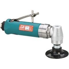 Dynabrade - 3" Max Disc, 18,000 RPM, Pneumatic Handheld Disc Sander - 41 CFM, 1/4" Inlet, 0.7 hp, 90 psi - Exact Tooling