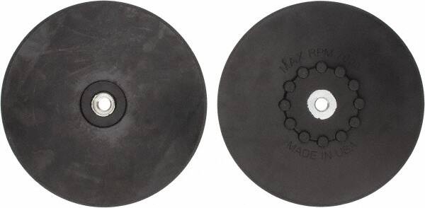 Made in USA - 9" Diam Quick-Change Disc Backing Pad - Medium Density, 7,000 RPM, Speed-Lok Compatible - Exact Tooling