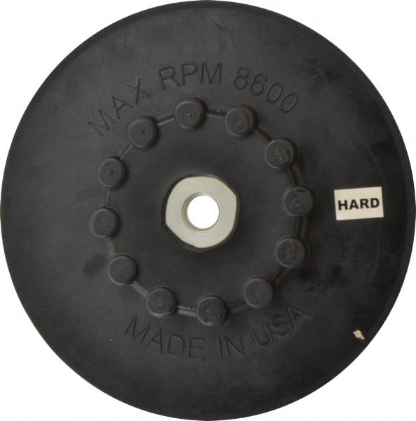 Made in USA - 7" Diam Quick-Change Disc Backing Pad - Firm Density, 8,600 RPM, Speed-Lok Compatible - Exact Tooling