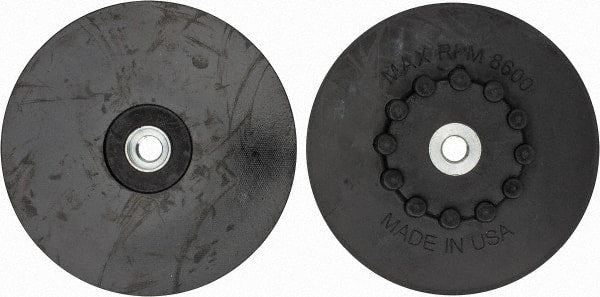 Made in USA - 7" Diam Quick-Change Disc Backing Pad - Soft Density, 8,600 RPM, Speed-Lok Compatible - Exact Tooling