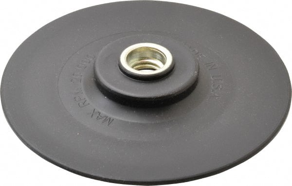 Made in USA - 5" Diam Quick-Change Disc Backing Pad - Medium Density, 20,000 RPM, Speed-Lok Compatible - Exact Tooling