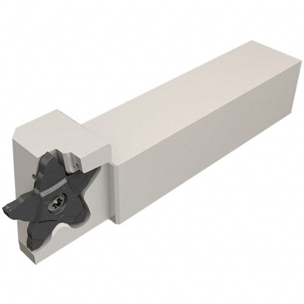 Iscar - External Thread, 0.3937" Max Depth of Cut, 1.5mm Min Groove Width, 120mm OAL, Right Hand Indexable Grooving Cutoff Toolholder - 16mm Shank Height x 16mm Shank Width, PENTA 34.. Insert Style, PCH Toolholder Style, Series PentaCut - Exact Tooling