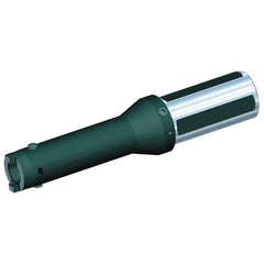 Kennametal - Series HTS, Head Connection 27, 2" Shank Diam, Drill Body - 88.9mm Drill Body Length to Flange, SSF Toolholder, 48mm Nose Diam, 241.3mm OAL, 127.7mm Drill Body Length, Weldon Flat Shank, Through Coolant - Exact Tooling