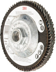 3M - Flap Disc - Polyester Backing, Arbor Attaching System - Exact Tooling