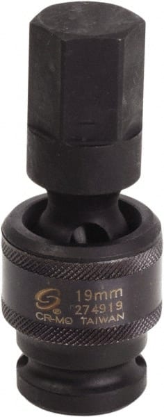 Sunex Tools - 1/2" Drive, 19mm Impact Hex Bit Socket - Exact Tooling