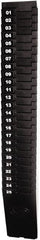 Lathem Time - 27" High x 3-7/8" Wide 25 Pocket Adjustable Time Card Rack - Black, Use with Time Cards - Exact Tooling