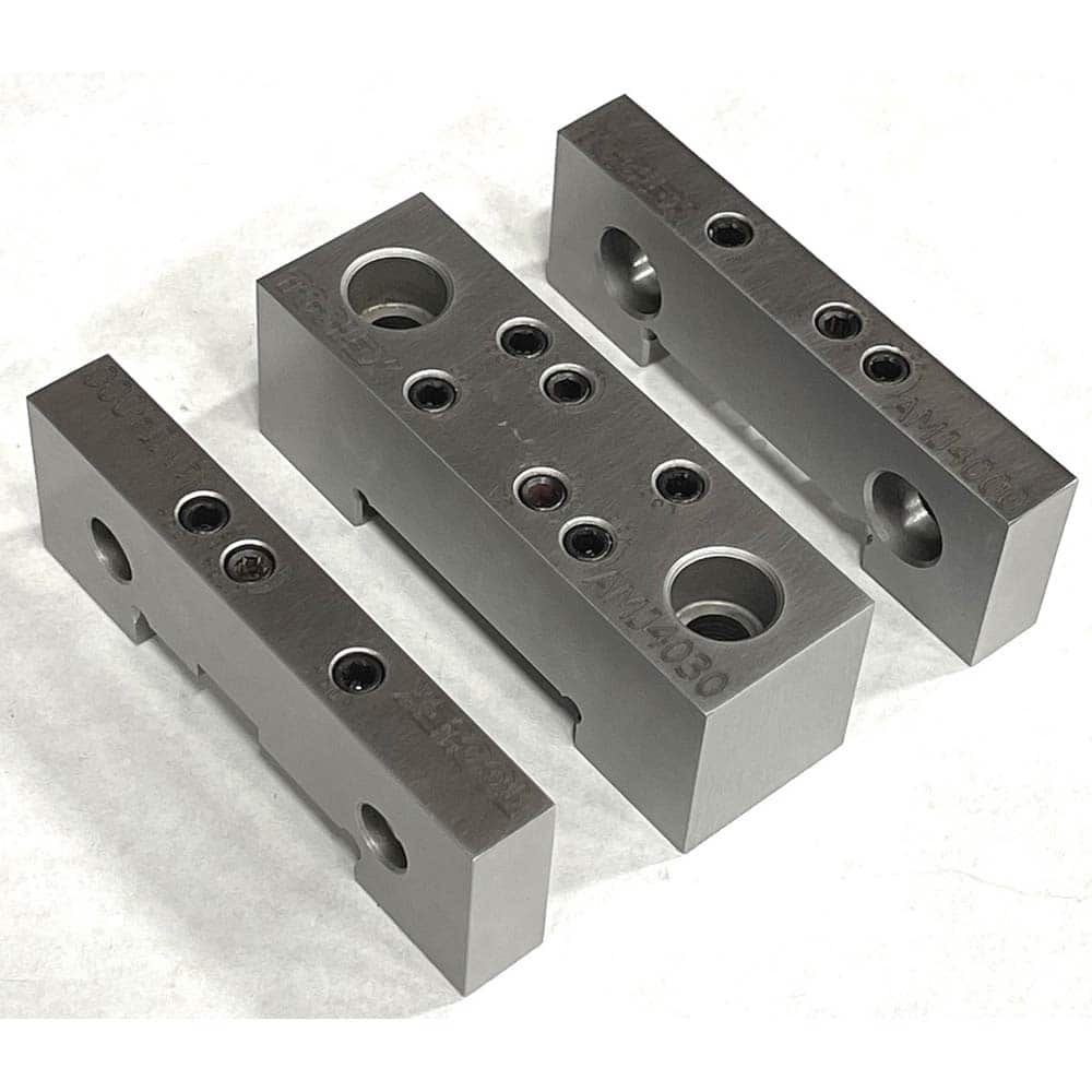 TE-CO - Vise Jaw Sets; Jaw Width (mm): 152.4 ; Jaw Width (Inch): 6 ; Jaw Width (Decimal Inch): 6 ; Set Type: Component Kit ; Material: Steel ; Vise Compatibility: 6" Vises - Exact Tooling