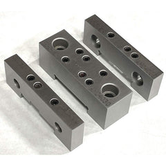 TE-CO - Vise Jaw Sets; Jaw Width (mm): 101.6 ; Jaw Width (Inch): 4 ; Jaw Width (Decimal Inch): 4 ; Set Type: Component Kit ; Material: Steel ; Vise Compatibility: 4" Vises - Exact Tooling