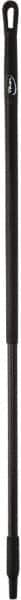 Vikan - 51 x 1-1/4" Fiberglass Squeegee Handle - European Threaded Connection, Black - Exact Tooling