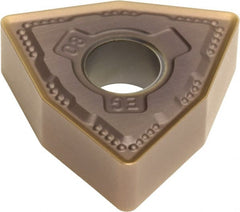 Sumitomo - WNMG432 EEG Grade AC510U Carbide Turning Insert - TiAlN/AlCrN Finish, 80° Trigon, 1/2" Inscr Circle, 3/16" Thick, 1/32" Corner Radius - Exact Tooling