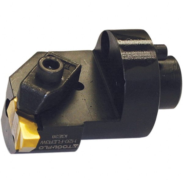 Tool-Flo - Insert Style FL 3L, 41.27mm Head Length, Right Hand Cut, Modular Threading Cutting Unit Head - System Size H20, 7/8" Center to Cutting Edge, Series Flo-Lock - Exact Tooling