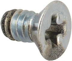 Value Collection - #3-48 UNC, 3/16" OAL Phillips Drive Machine Screw - Flat Head, Grade J82 Steel, Zinc-Plated Finish, Without Washer - Exact Tooling