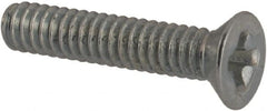 Value Collection - #3-48 UNC, 1/2" OAL Phillips Drive Machine Screw - Flat Head, Grade J82 Steel, Zinc-Plated Finish, Without Washer - Exact Tooling