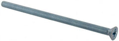 Value Collection - 5/16-18 UNC, 6" OAL Phillips Drive Machine Screw - Flat Head, Grade J82 Steel, Zinc-Plated Finish, Without Washer - Exact Tooling