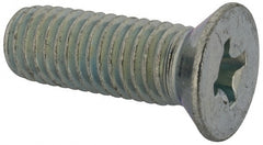 Value Collection - 1/2-13 UNC, 1-1/2" OAL Phillips Drive Machine Screw - Flat Head, Grade J82 Steel, Zinc-Plated Finish, Without Washer - Exact Tooling
