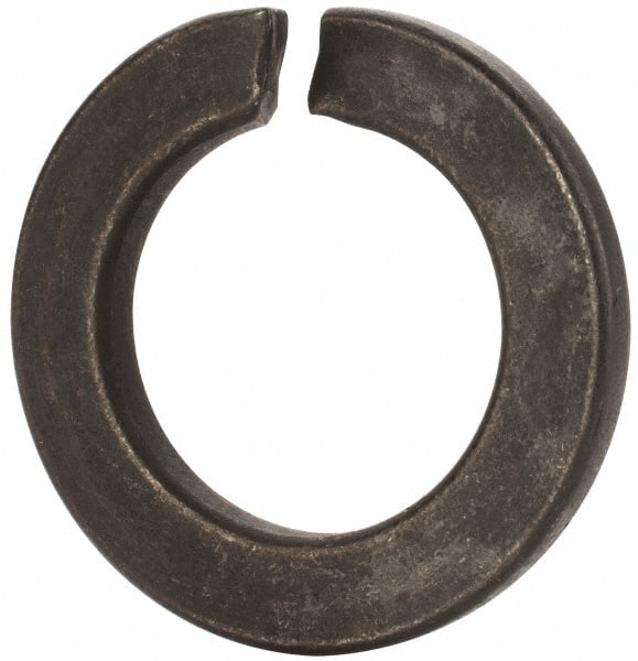 Value Collection - M33, 33.5mm ID, 55.2mm OD, 6mm Thick Split Lock Washer - Grade 8 Spring Steel, Uncoated, 33.5mm Min ID, 34.7mm Max ID, 55.2mm Min OD, 53.2mm Max OD - Exact Tooling