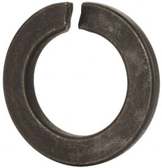 Value Collection - M33, 33.5mm ID, 55.2mm OD, 6mm Thick Split Lock Washer - Grade 8 Spring Steel, Uncoated, 33.5mm Min ID, 34.7mm Max ID, 55.2mm Min OD, 53.2mm Max OD - Exact Tooling