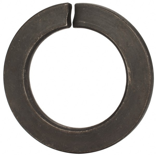 Value Collection - M45, 45.5mm ID, 71.2mm OD, 7mm Thick Split Lock Washer - Grade 8 Spring Steel, Uncoated, 45.5mm Min ID, 46.7mm Max ID - Exact Tooling