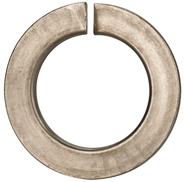 Value Collection - M42, 42.5mm ID, 68.2mm OD, 7mm Thick Split Lock Washer - 18-8 Austenitic Grade A2 Stainless Steel, Uncoated, 42.5mm Min ID, 43.7mm Max ID - Exact Tooling