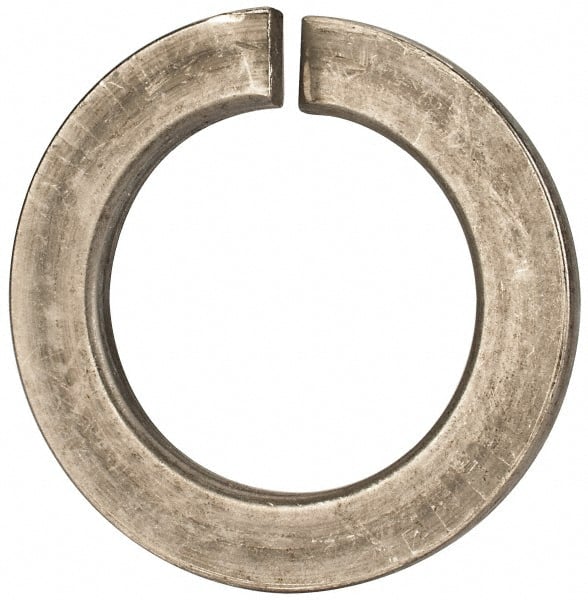Value Collection - M45, 45.5mm ID, 71.2mm OD, 7mm Thick Split Lock Washer - 18-8 Austenitic Grade A2 Stainless Steel, Uncoated, 45.5mm Min ID, 46.7mm Max ID - Exact Tooling