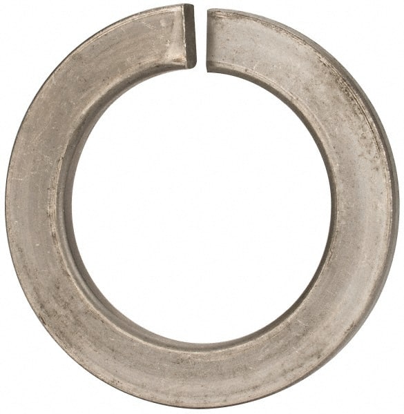 Value Collection - M48, 49mm ID, 75mm OD, 7mm Thick Split Lock Washer - 18-8 Austenitic Grade A2 Stainless Steel, Uncoated, 49mm Min ID, 50.5mm Max ID - Exact Tooling