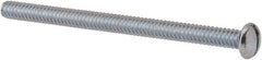 Value Collection - #10-24 UNC, 2-3/4" Length Under Head Slotted Drive Machine Screw - Round Head, Grade J82 Steel, Zinc-Plated Finish, Without Washer - Exact Tooling